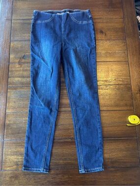 Classic Women's Stretch Denim Jeggings - Dark Blue